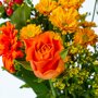 Brievenbus Boeket oranje detail